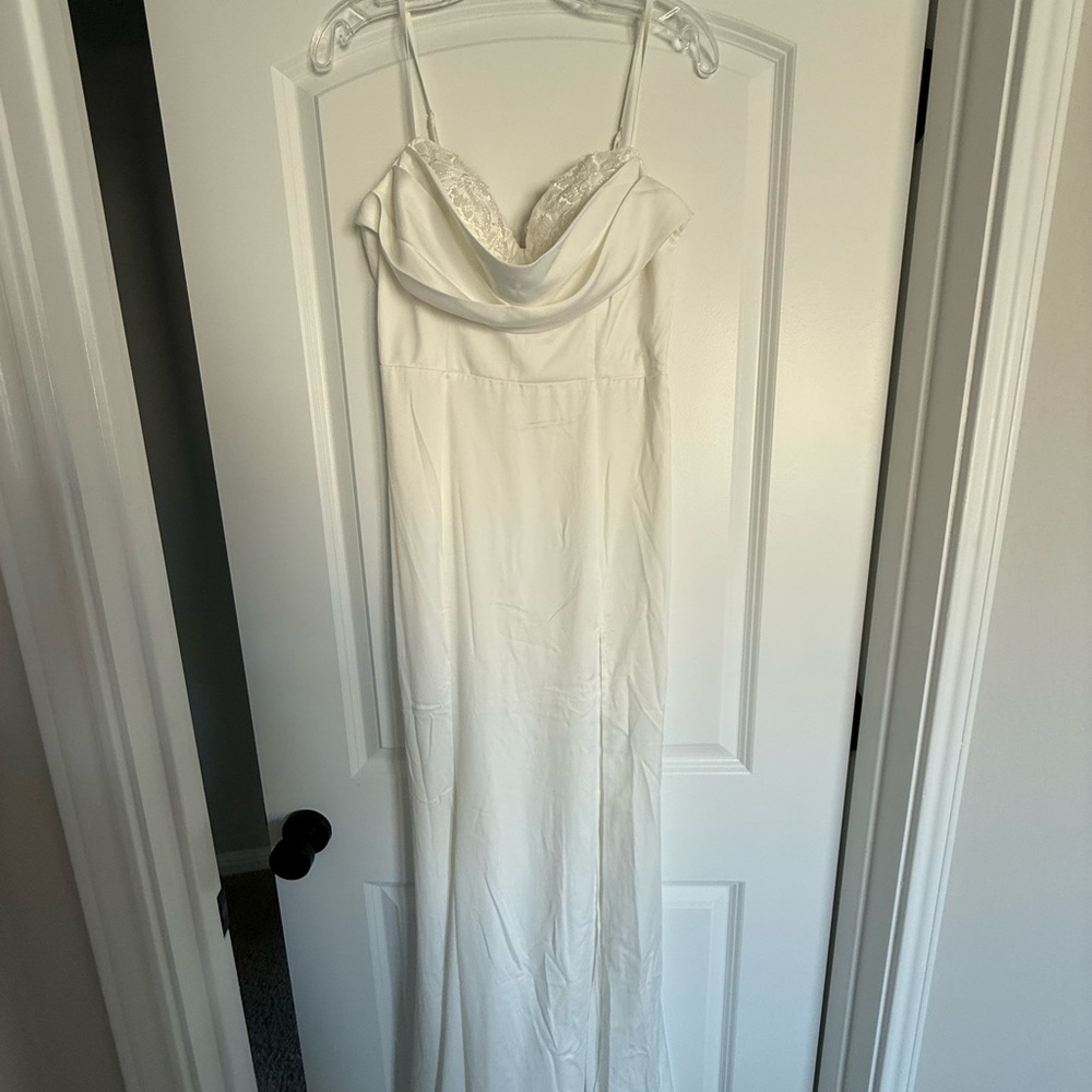 Elegant White Women's Dress